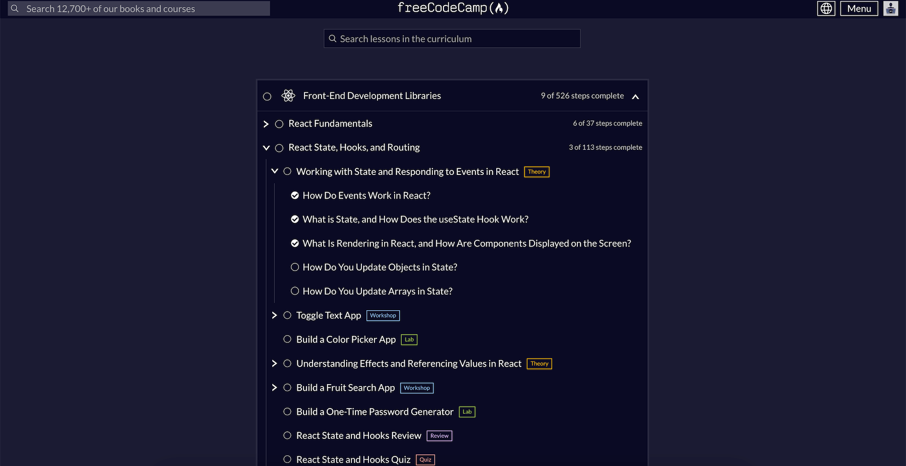 freeCodeCamp – Zertifizierungskurs Webentwicklung