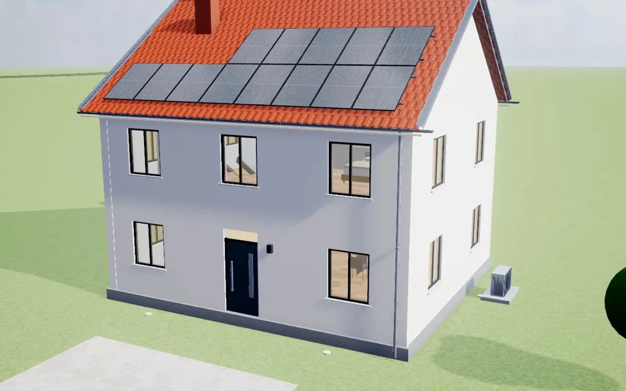 Solaranlage mit Speicher: Dachbelegung, Ertrag in Echtzeit